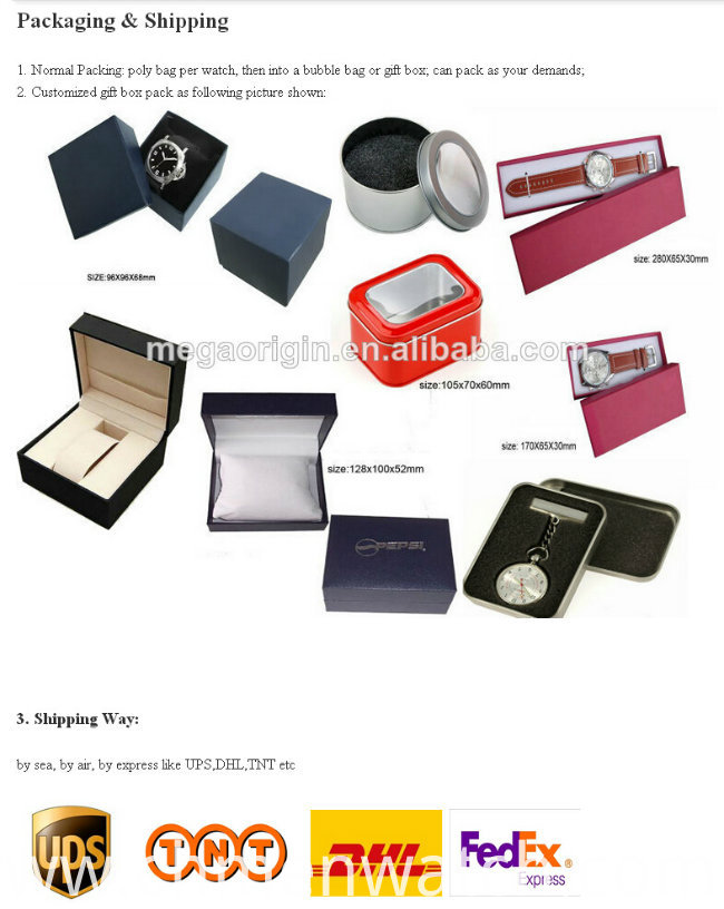 Best Gold Plated Stainless Steel Bracelet Wrist Watch for Man and Woman